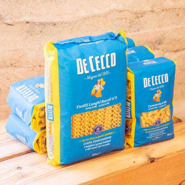 De Cecco Pasta as part of the retail selection at Bottega Deli.