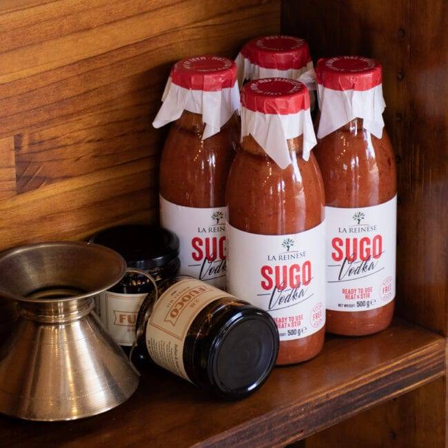 Vodka Sugo as part of the retail selection at Bottega Deli.